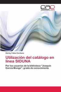 Utilizacion del catalogo en linea SIDUNA