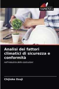 Analisi dei fattori climatici di sicurezza e conformita