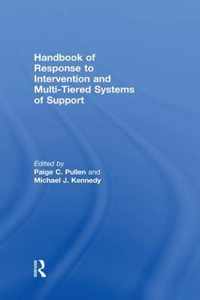 Handbook of Response to Intervention and Multi-tiered Instruction