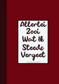 Boek Cadeau Man / Boekcadeau Collega - Wachtwoordenboekje - "Allerlei Zooi Wat Ik Steeds Vergeet"