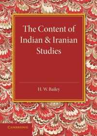 The Content of Indian and Iranian Studies