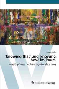 'knowing that' und 'knowing how' im Raum