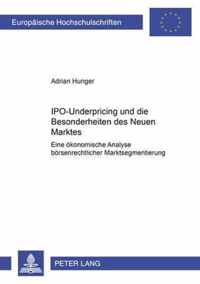 Ipo-Underpricing Und Die Besonderheiten Des Neuen Marktes