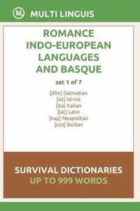 Romance Languages and Basque Language Survival Dictionaries (Set 1 of 7)