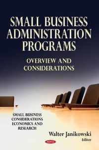 Small Business Administration Programs