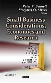 Small Business Considerations, Economics & Research