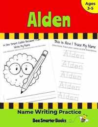 Alden Name Writing Practice