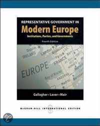 Representative Government In Modern Europe