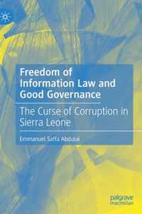 Freedom of Information Law and Good Governance