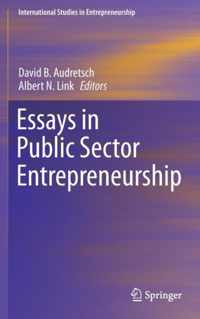 Essays in Public Sector Entrepreneurship