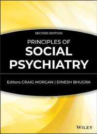 Principles Of Social Psychiatry