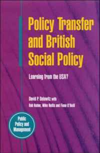 Policy Transfer and British Social Policy