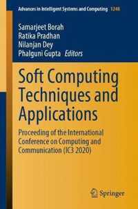 Soft Computing Techniques and Applications