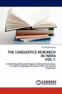 The Linguistics Research in India Vol-1