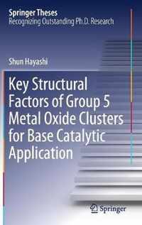 Key Structural Factors of Group 5 Metal Oxide Clusters for Base Catalytic Applic