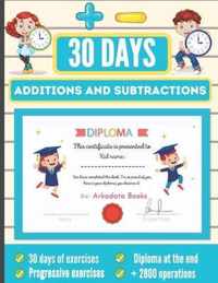 30 Days Additions And Subtractions