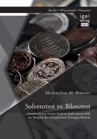 Solvenztest vs. Bilanztest