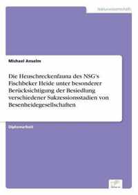 Die Heuschreckenfauna des NSG's Fischbeker Heide unter besonderer Berucksichtigung der Besiedlung verschiedener Sukzessionsstadien von Besenheidegesellschaften