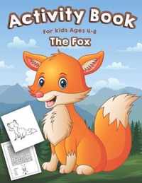 Fox Activity Book for Kids Ages 4-8