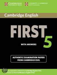 Cambridge English First 5 Student'S Book With Answers