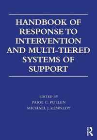 Handbook of Response to Intervention and Multi-tiered Instruction