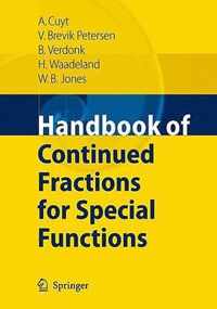 Handbook Of Continued Fractions For Special Functions