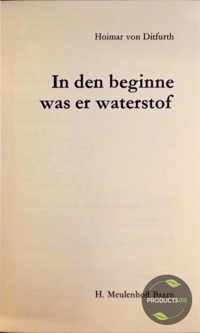 In den beginne was er waterstof