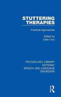 Stuttering Therapies