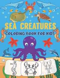 Sea Creatures Coloring Book For Kids