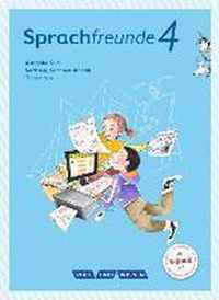 Sprachfreunde 4. Schuljahr - Ausgabe Süd (Sachsen, Sachsen-Anhalt, Thüringen) - Sprachbuch mit Grammatiktafel und Lernentwicklungsheft