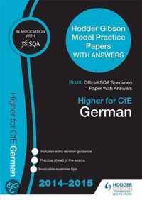 SQA Specimen Papers Higher for CFE German & Hodder Gibson Papers