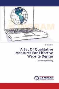 A Set Of Qualitative Measures For Effective Website Design