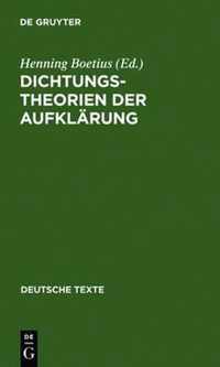 Dichtungstheorien Der Aufklarung