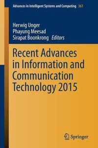 Recent Advances in Information and Communication Technology 2015