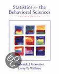 Statistics For The Behavioral Sciences