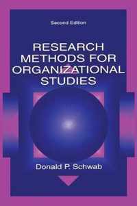 Research Methods for Organizational Studies