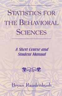 Statistics for the Behavioral Sciences