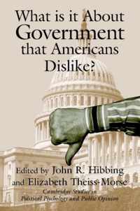 What Is it about Government that Americans Dislike?