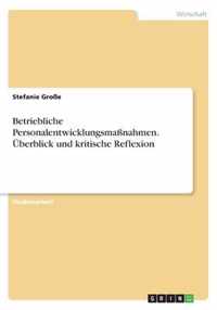 Betriebliche Personalentwicklungsmassnahmen. UEberblick und kritische Reflexion