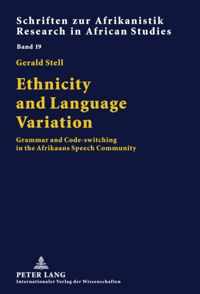 Ethnicity and Language Variation