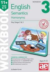 11+ Semantics Workbook 3 - Homonyms