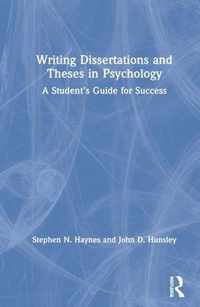 Writing Dissertations and Theses in Psychology