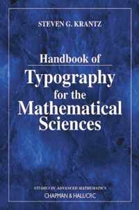 Handbook of Typography for the Mathematical Sciences