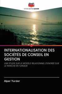 Internationalisation Des Societes de Conseil En Gestion