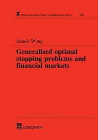 Generalized Optimal Stopping Problems and Financial Markets