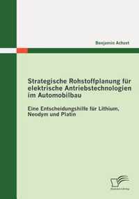 Strategische Rohstoffplanung Fur Elektrische Antriebstechnologien Im Automobilbau