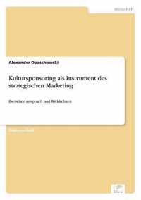 Kultursponsoring als Instrument des strategischen Marketing