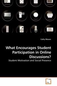 What Encourages Student Participation in Online Discussions?