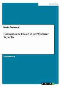 Homosexuelle Frauen in der Weimarer Republik