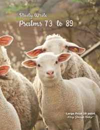 Study Write Psalms 73 to 89